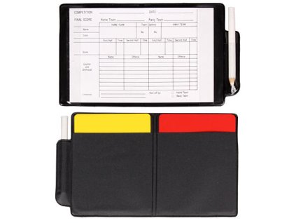 Referee cards in a case pack 1 set