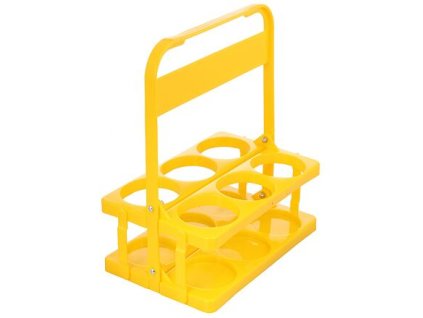 Giá đỡ 6 giá đỡ chai nhựa màu vàng gói 1 chiếc