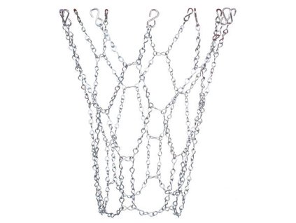 Basketballnetz aus Metall, silberne Version 20195