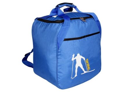Ski Rucksack taška na helmu a lyžáky modrá balení 1 ks