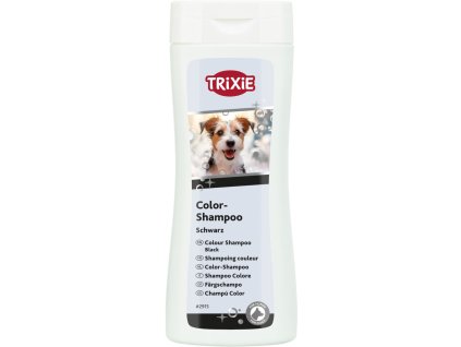TRIXIE Farbshampoo – Schwarz 250 ml – für dunkle oder schwarze Hunde