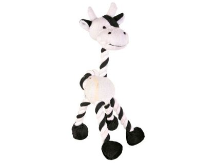 Žirafa s tenisovým míčem a lanem, bez zvuku, 28 cm