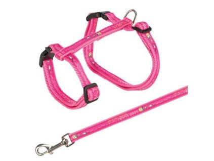 Katzengeschirr mit Leine XL GOOD LUCK 34-57cm/13mm