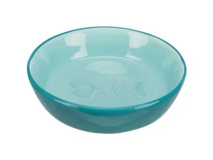 Keramikschale mit Abbildung eines Fischskeletts, 200 ml/13 cm