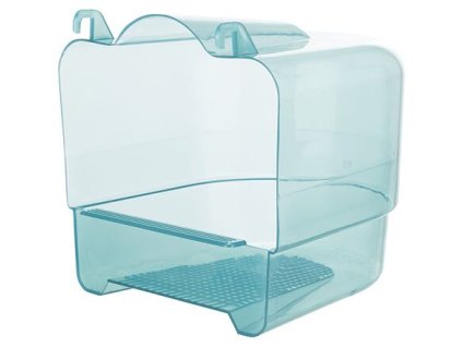 Phòng tắm nhựa hình bán nguyệt trong suốt 15x16x17 cm