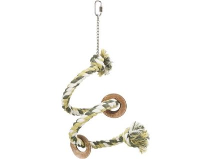 Huśtawka ze spiralnej liny bawełnianej 50 cm