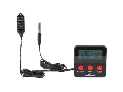 Cyfrowy termo-/hydrometr ze zdalnym czujnikiem (RP 1,50 CZK)