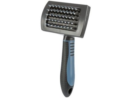 Brush with plastic bristles, non-slip handle 10x17 cm