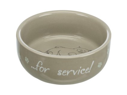 Kolorowa miska ceramiczna z leżącym kotem 300ml/11cm