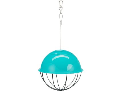 Hanging food ball half plastic/mesh 16 cm
