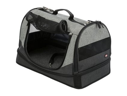 Transportsackbett HOLLY 50x30x30 cm Nylon, schwarz/grau (max. 15kg)