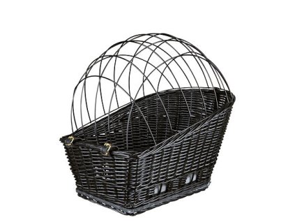 Giỏ vận chuyển đan lát cho giá để xe đạp phía sau-đen 35x49x55 cm (tối đa 8 kg)