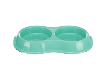 Plastikowa miska podwójna 2 x 0,2 l/11 cm