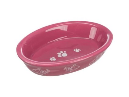 Miska ceramiczna owalna, wielobarwna 0,2 l / 15x10 cm