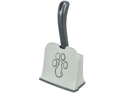Plastic dung scoop with stand for storage L