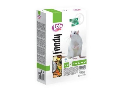 Thức ăn hoàn chỉnh cho chuột LOLO Foody hộp 500 g