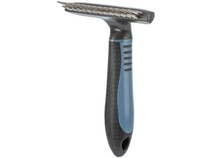 Hrablo dvojité dl.srsť s antiskl.rukoväťou 10x15cm, zub1, 5a2cm