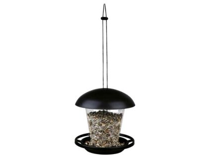 Gartenaufhängung aus Kunststoff. Rohrfutterspender mit Baldachin 900 ml/17 cm