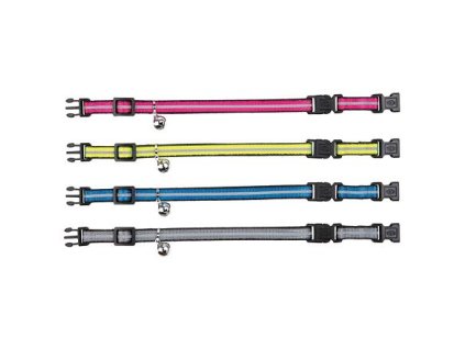 Reflective collar for cats, two buckles for greater safety