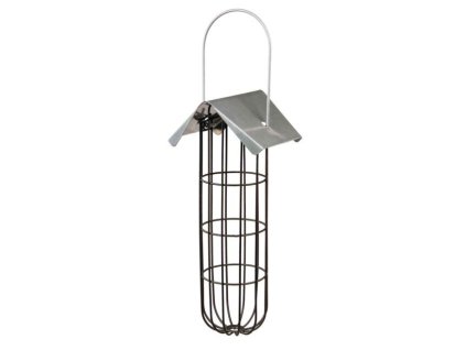 Tallow ball feeder with canopy, hanging 11x25x10 cm