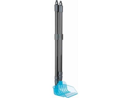 Excrement collector with telescopic rod 57-102 cm grey/blue