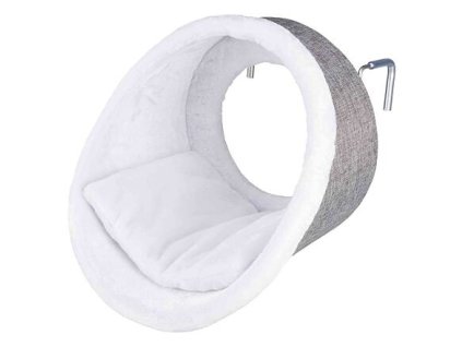 Hanging plush cuckoo with pillow, round, for heating 38x34cm