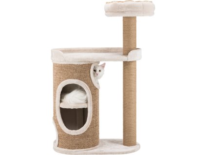 Trụ cào FALCO có trụ và tựa 117 cm màu xám đen/nâu