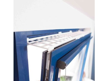 Lưới bảo vệ cửa sổ phía trên 75-125 cm/16 cm trắng