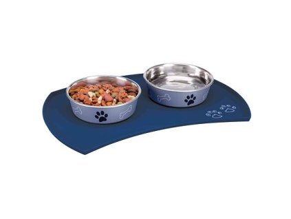 Placemats for bowls silicone 48 x 27 cm, blue