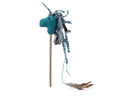 Ngựa nhồi bông trên gậy, nhung/vải 37 cm - SAU KHI BÁN