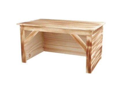 Holzhaus für Kaninchen, gegerbtes Holz 50 x 26 x 31 cm