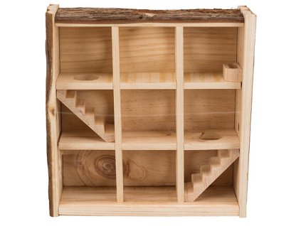 Tháp vui chơi/mê cung Natural Living cho chuột và hamster lùn, 3 tầng 30x30x10 cm