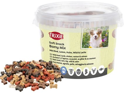 Soft Snack Boney MIX XXL - thịt bò, thịt cừu, thịt gà, thịt thú rừng 1800 g