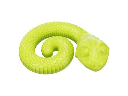 Snack Snake, rắn ăn vặt, TPR, 18 cm, màu xanh lá cây