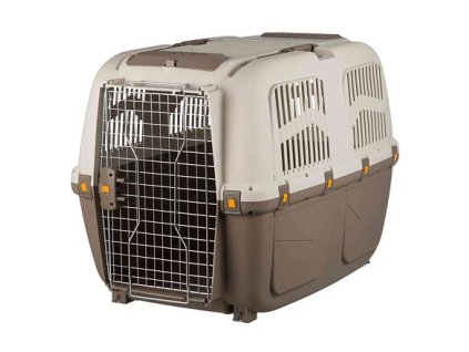 Transportní přepravka SKUDO 7, L, 73x76x105 cm, tmavě šedá/písková (max. 45kg)