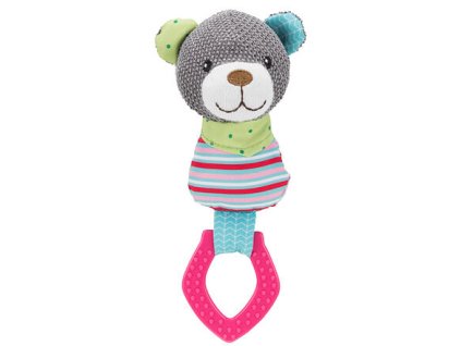 JUNIOR Teddybär mit Kunststoffring, Klang, 23 cm