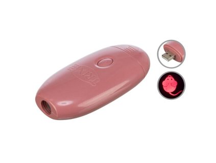 Con trỏ đèn LED để kích thích bản năng, họa tiết chuột, sạc USB, 8,5 cm (RP 2.10 CZK)