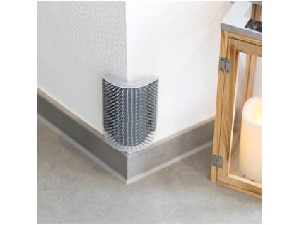 Bàn chải massage gắn vào góc 8 x 13 cm màu xám