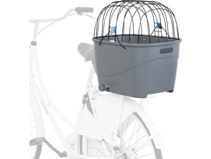 Giỏ nhựa đựng đồ phía sau, mui dạng lưới, 36x47x46cm, màu xám (tối đa 6kg)