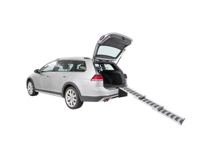 Rampe, 3-teilig, klappbar, 40x78-175cm, schwarz/grau, bis 90kg