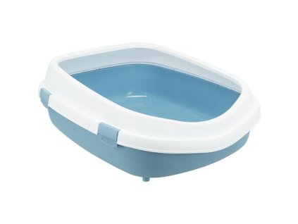 Bồn cầu Primo XXL có cạnh, 56 x 25 x 71 cm, xanh/trắng