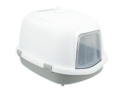 Toilette Primo XXL abgedeckt, 56 x 47 x 71 cm, grau/weiß