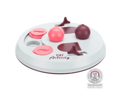 Cat Activity FLIP BOARD, strategická hra,  o 23, vínová/růžová/šedá