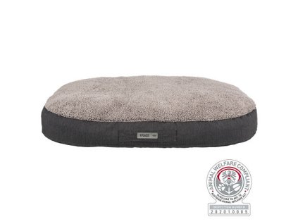 Gối công thái học BENDSON, hình bầu dục, 80 x 55 cm, xám đậm/xám nhạt