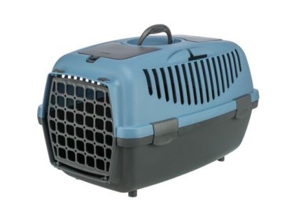 Thùng vận chuyển CAPRI II, XS-S: 37x34x55cm (tối đa 8kg) - xám đậm/xanh