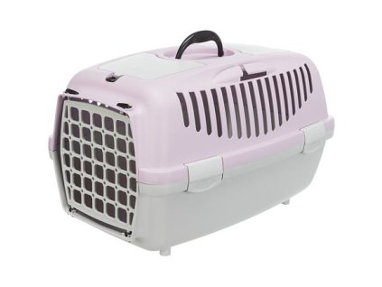 Thùng vận chuyển CAPRI II, XS-S: 37x34x55cm (tối đa 8kg) - xám nhạt/màu hoa cà nhạt