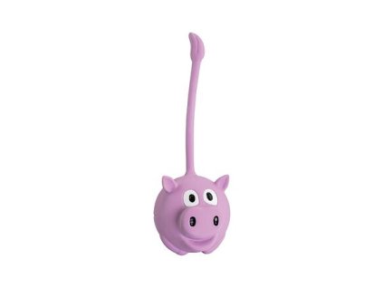 Piggy ball with high tail 8x20cm, with sound, latex, HipHop