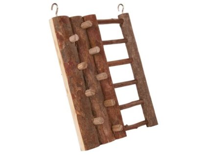 Tường leo núi cho chuột hamster bằng gỗ có vỏ cây 16 x 20 cm