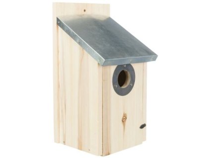 Hnízdící budka pro špačky, borovicové dřevo,  18 × 31 × 16 cm/o 4.5 cm