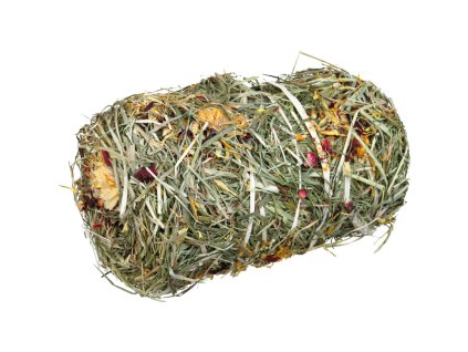 Natur Snack - prírodný valček zo sena s kvetmi pre hlod. 200g